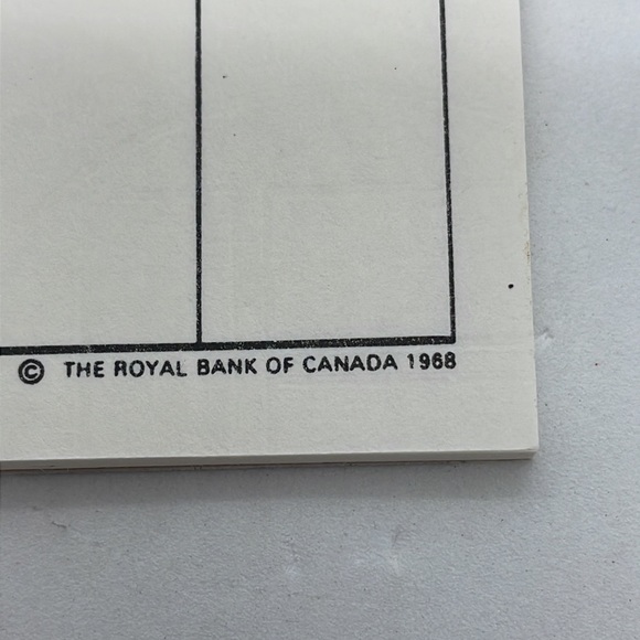 1968 Royal Bank of Canada Contract Bridge Score Pad. - Picture 5 of 7